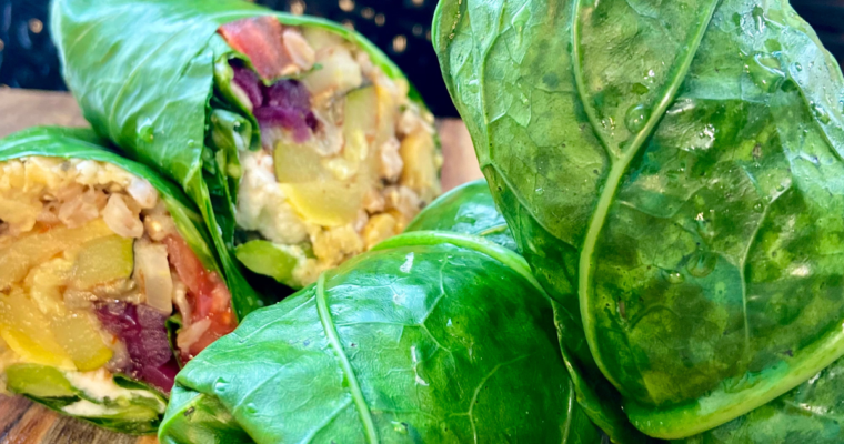 Italian Veggie Collard Wrap