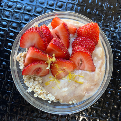 Strawberries and Cream Oatmeal