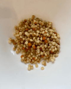 coucous for vegan sausage and couscous soup