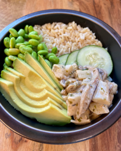 Building vegan poke bowl