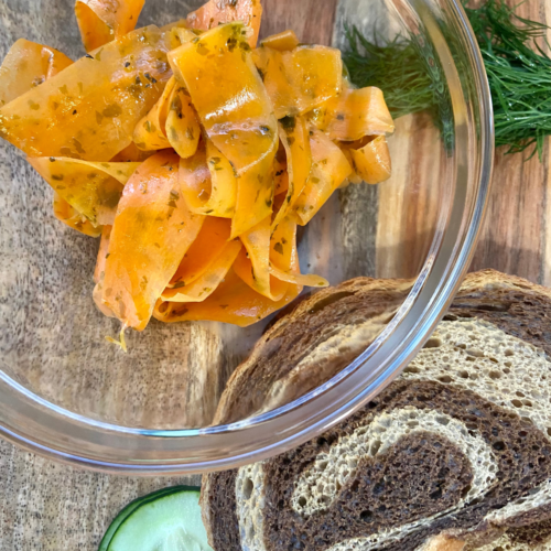 Vegan carrot lox