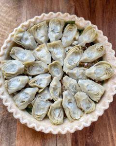 artichoke hearts for vegan quiche