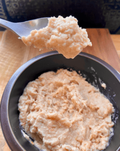 white bean puree for vegan seafood pizza