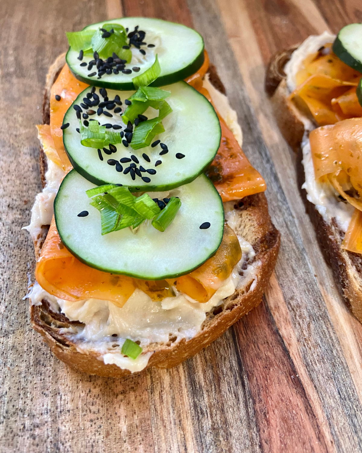 JAPANESE-INSPIRED CARROT LOX TOAST