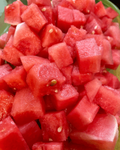 watermelon for watermelon with lemon and sea salt