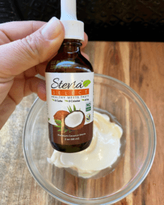 liquid coconut stevia for vegan yogurt