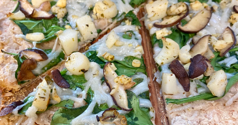 SEAFOOD-INSPIRED VEGAN PIZZA