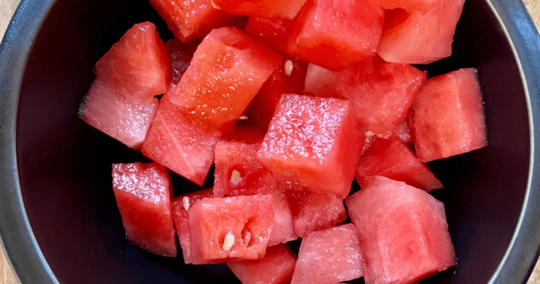 WATERMELON WITH LEMON & SEA SALT