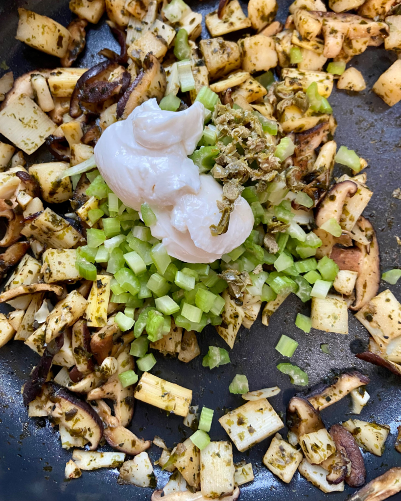 vegan seafood salad
