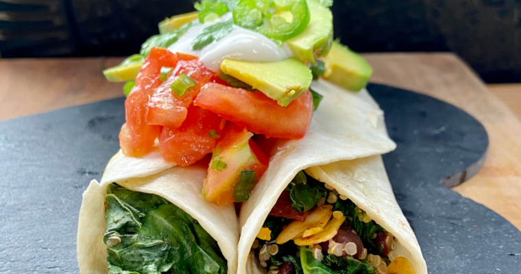 BLACK BEAN & SWEET POTATO BURRITOS