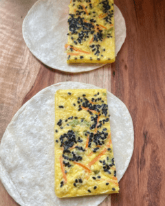 vegan baked just egg and tortilla