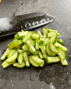 cucumber for vegan taco recipe