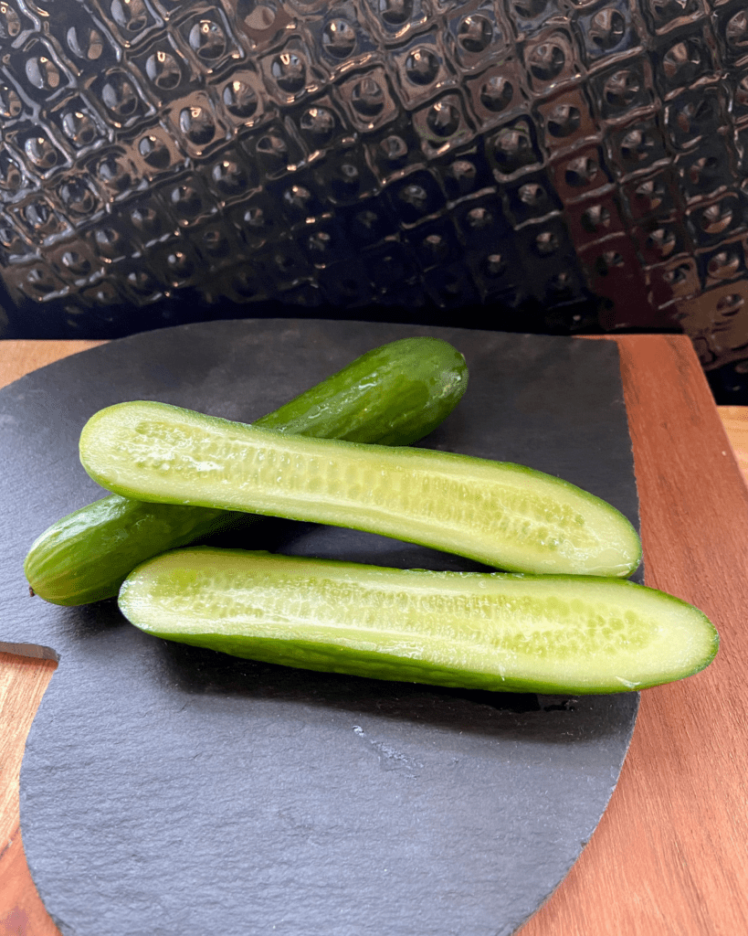 Persian cucumber for vegan taco recipe