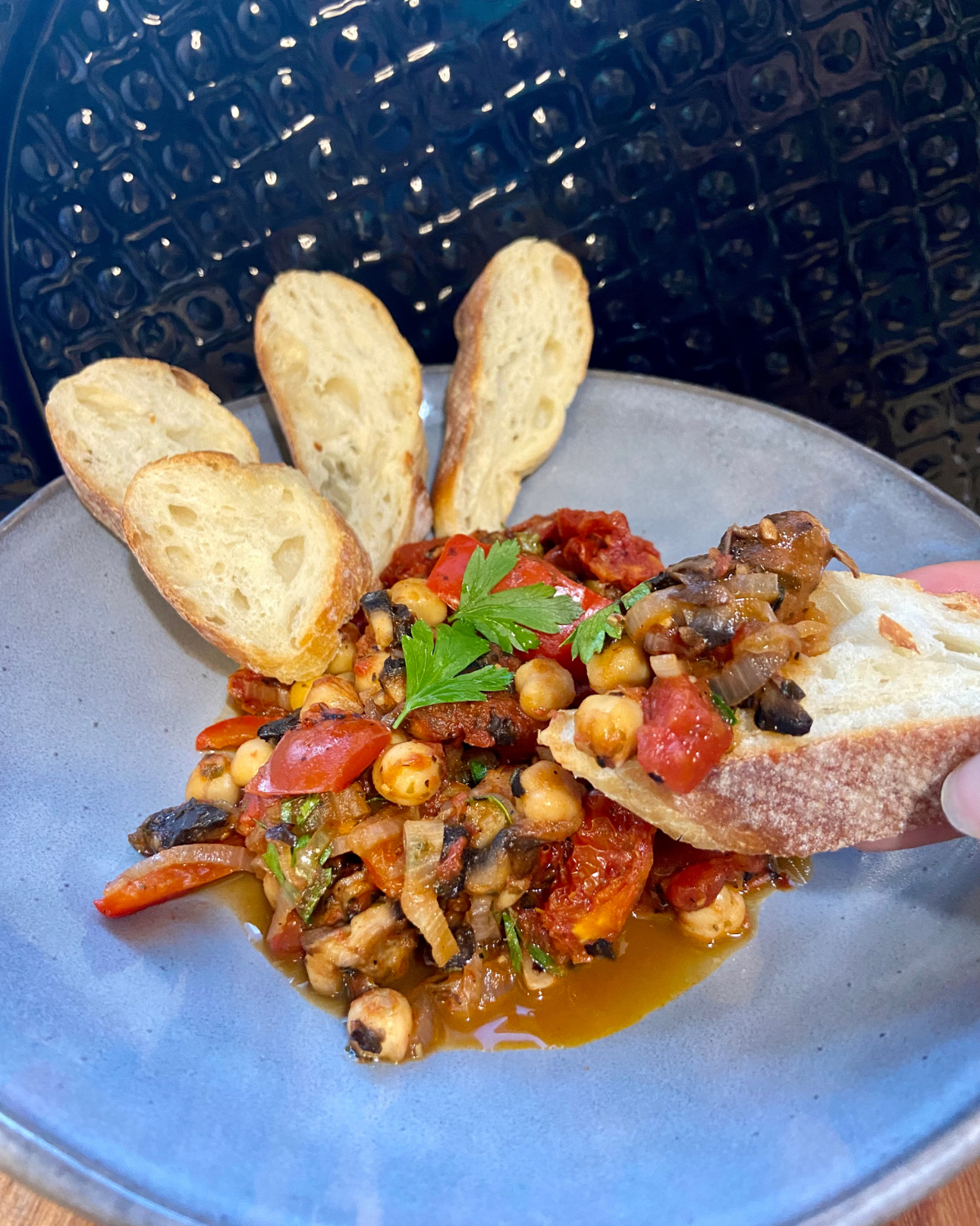 Smoky Fra Diavolo with Sliced Baguette