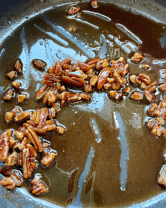 pecans and maple syrup for pumpkin spice maple sauce