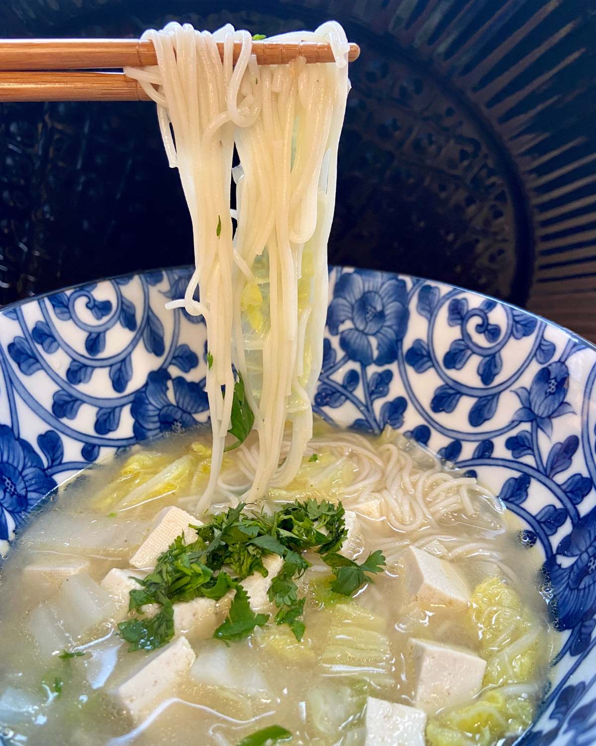 sick day vegan miso noodle soup