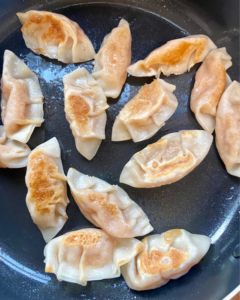 pan fried butternut squash dumplings