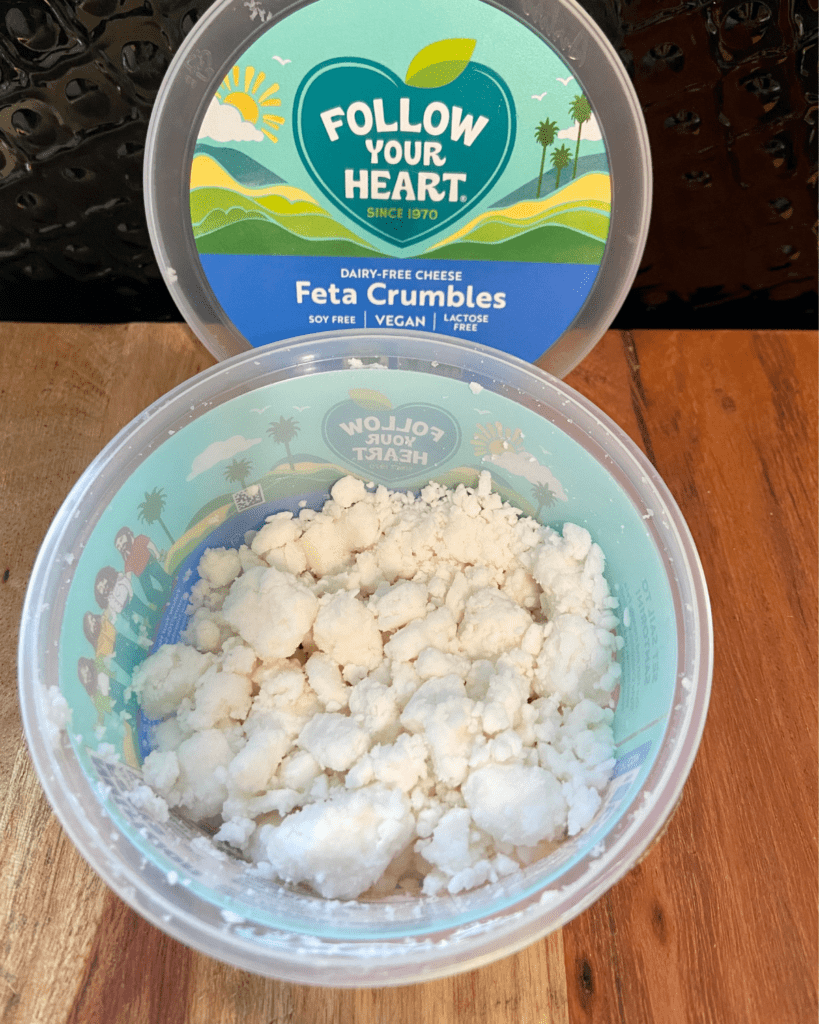 vegan feta cheese crumble