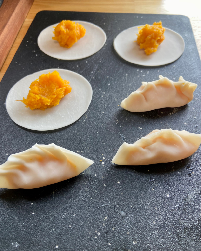 Vegan butternut squash dumpling recipe