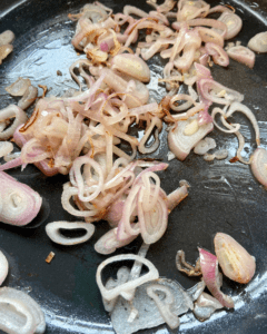 shallots cooked in olive oil