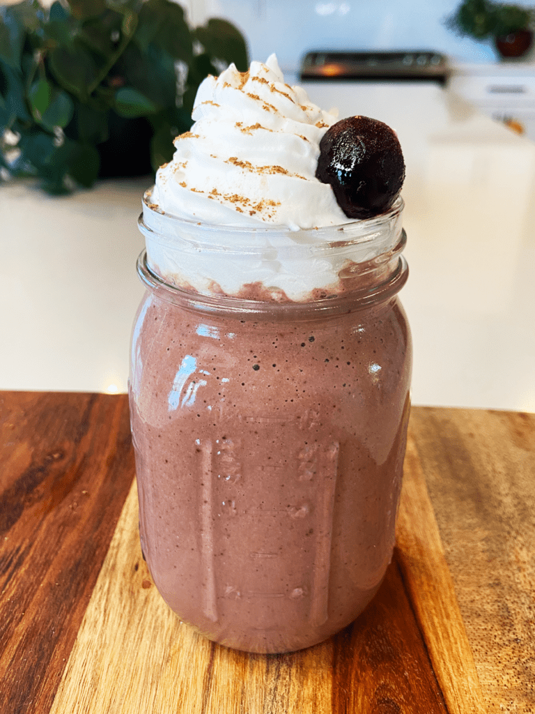 black licorice dessert smoothie