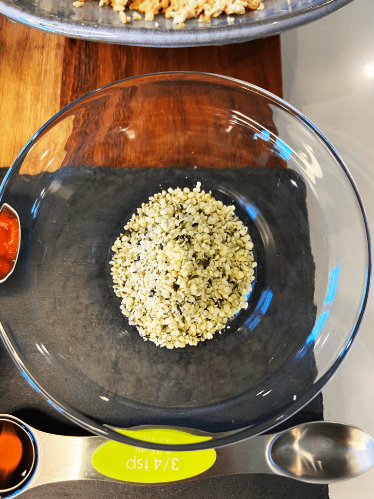 hemp seed for healthy vegan appetizer recipe