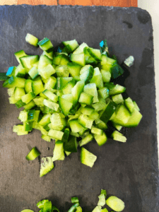 diced Persian cucumber