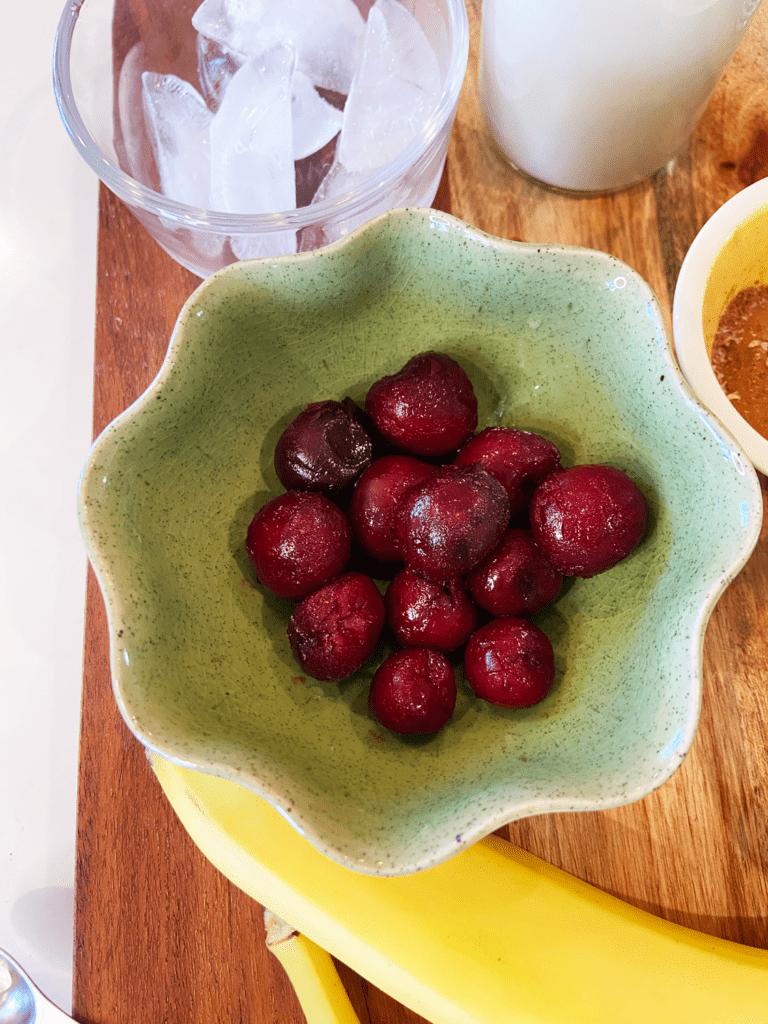 frozen cherries for black licorice dessert smoothie recipe