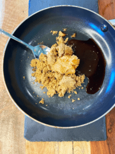 ingredients for miso caramel sauce