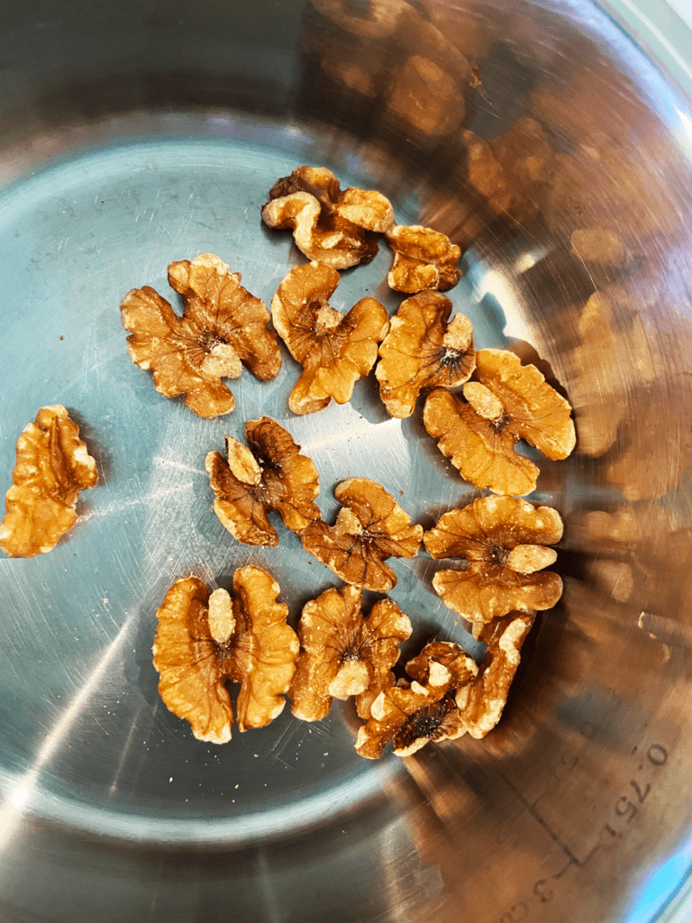 soaked walnut for vegan pesto recipe with walnuts