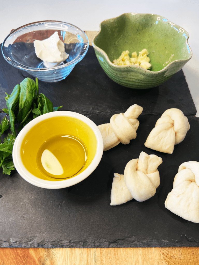 ingredient for Easy Garlic Knots Using Pillsbury Dough