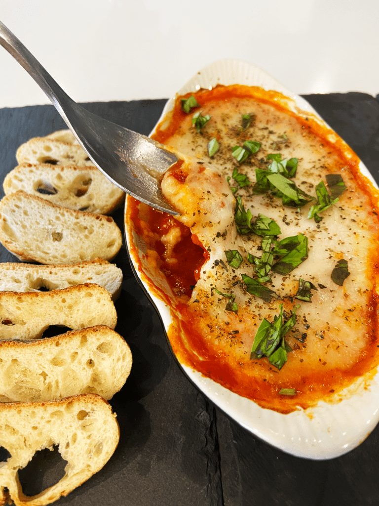 Marinara and Vegan Mozz Dip : with Miyoko's Liquid Mozzarella