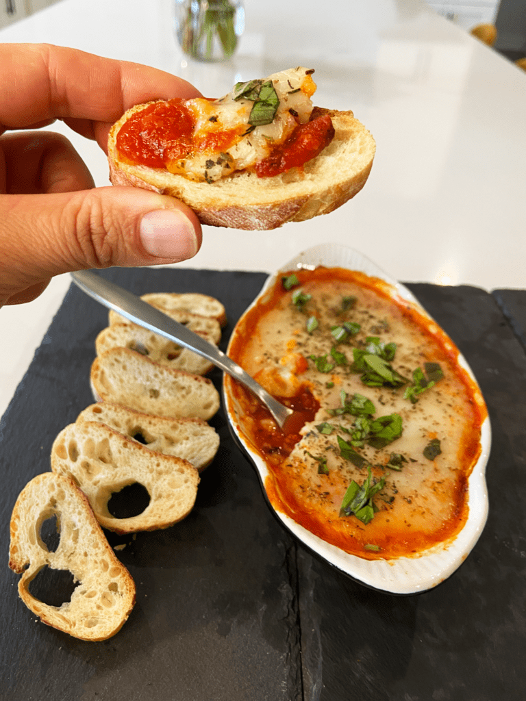 Marinara and Vegan Mozz Dip : with Miyoko's Liquid Mozzarella