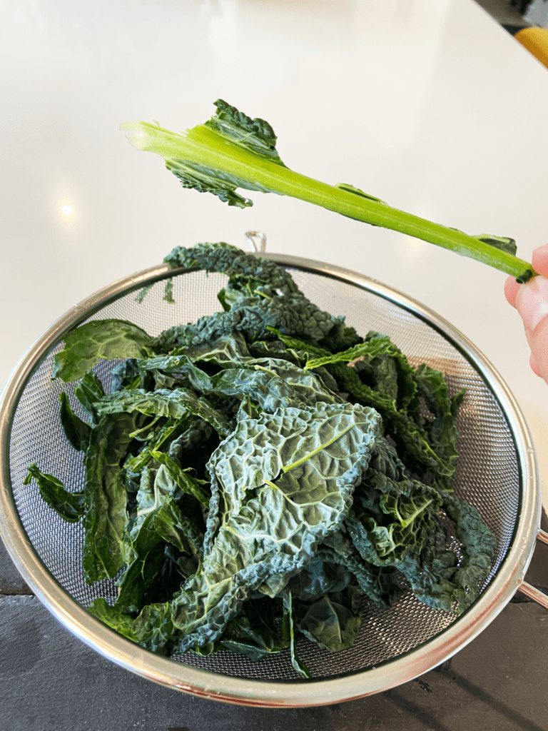 destemmed kale
