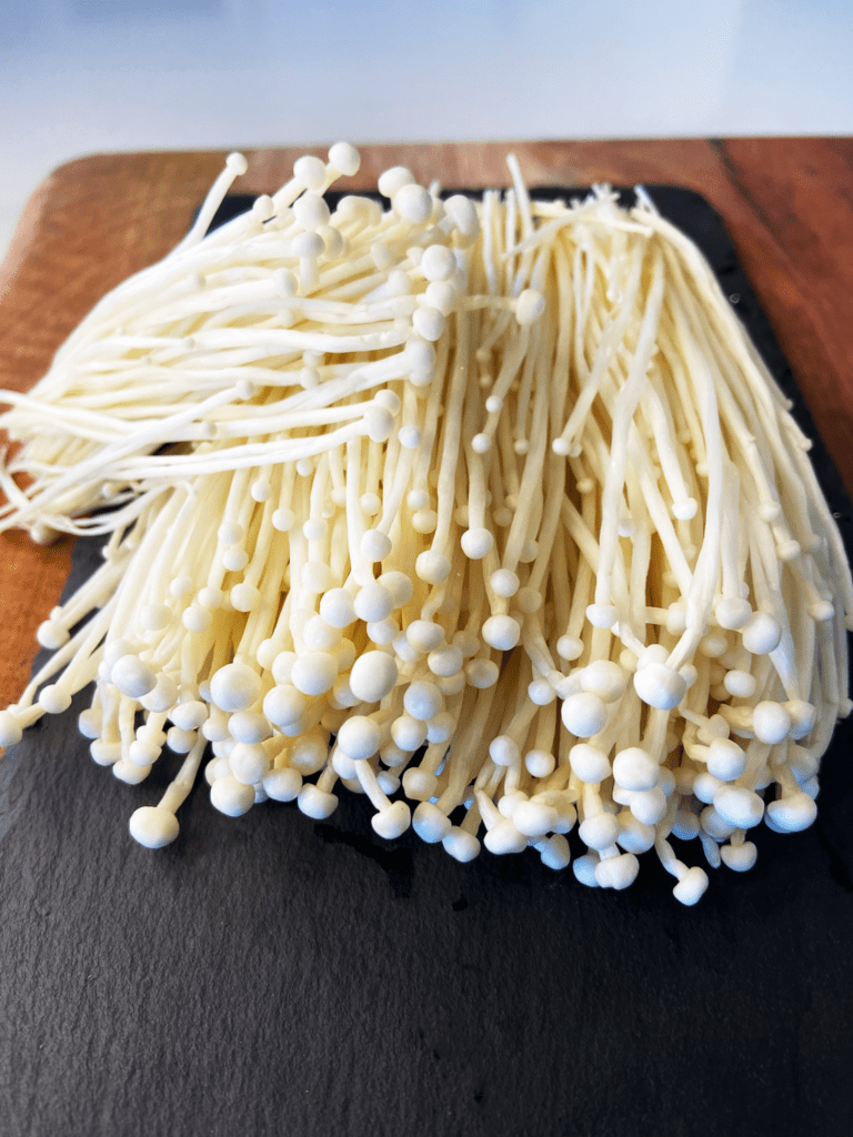 enoki mushrooms