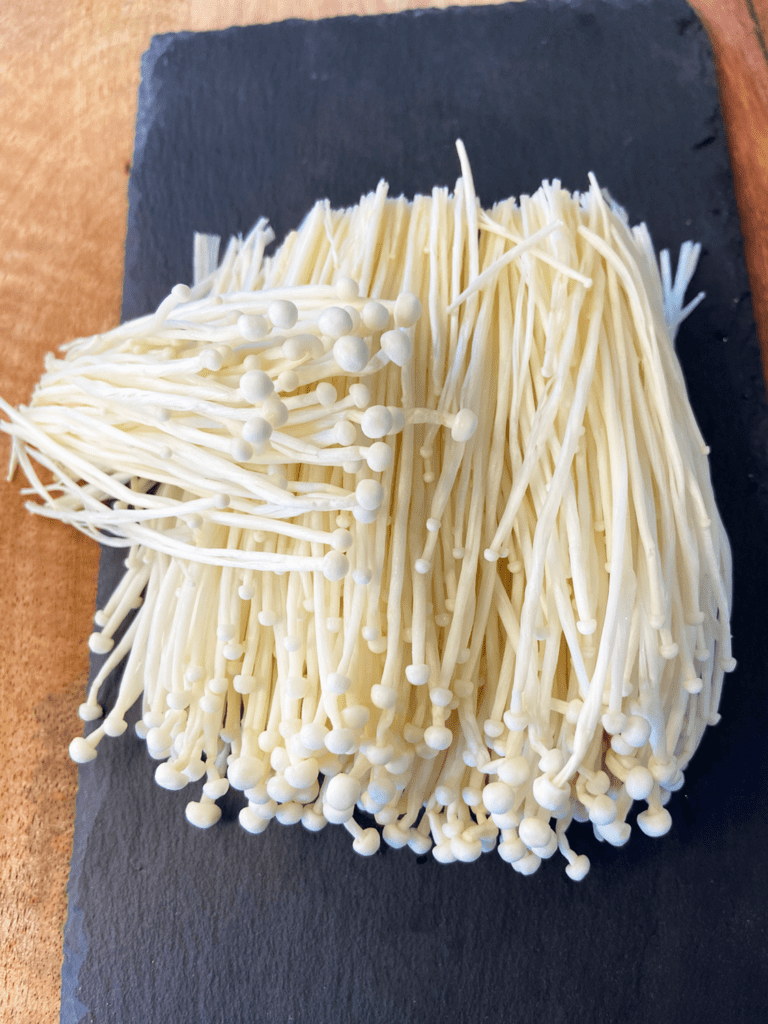 enoki mushrooms