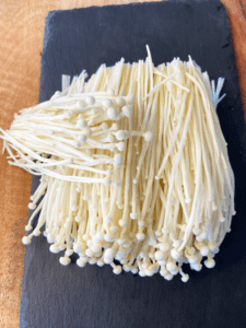 cleaned enoki for air fried enoki mushrooms