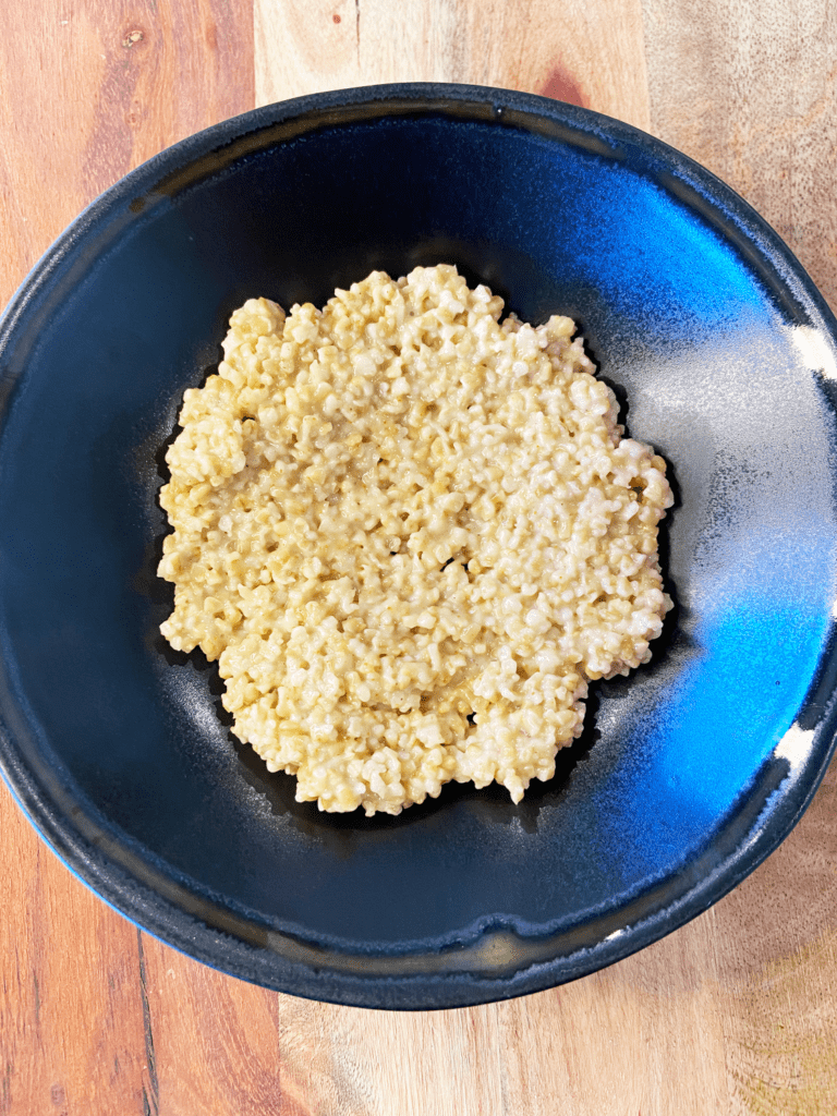 steel cut oats for Indian recipe in a bowl