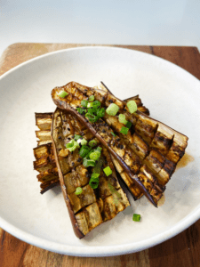 air fryer miso eggplant