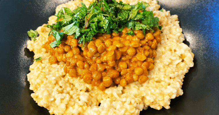 Steel Cut Oats Indian Recipe : Lentils and Chana Masala Oats