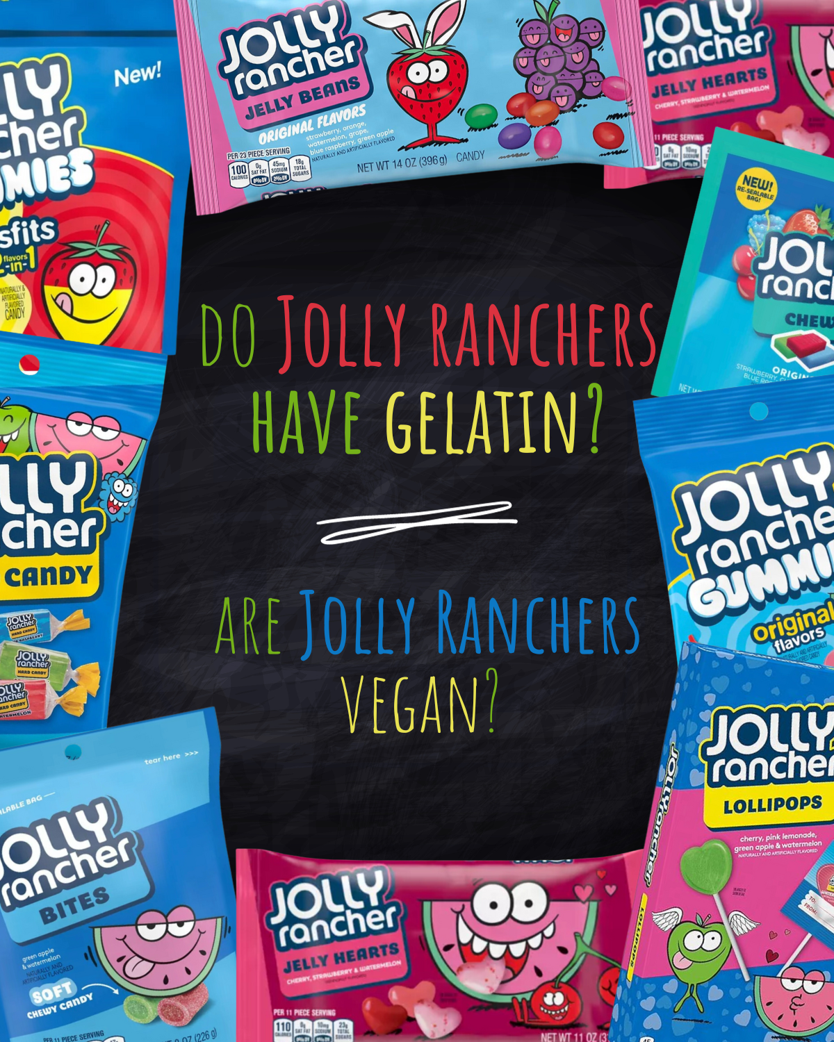 Do Jolly Ranchers have Gelatin : are they vegan (2023)