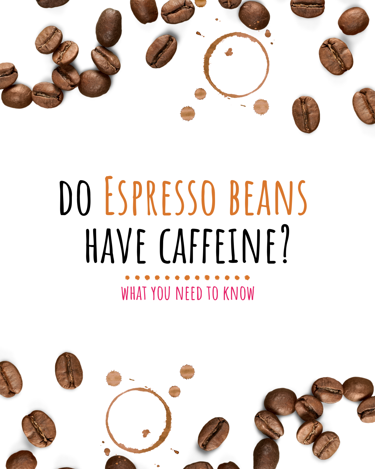 Do espresso beans have caffeine (coffee vs espresso)