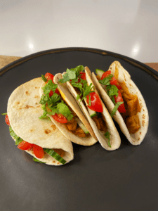 air fried mini curry tacos