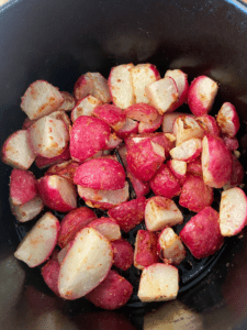 air fried radishes