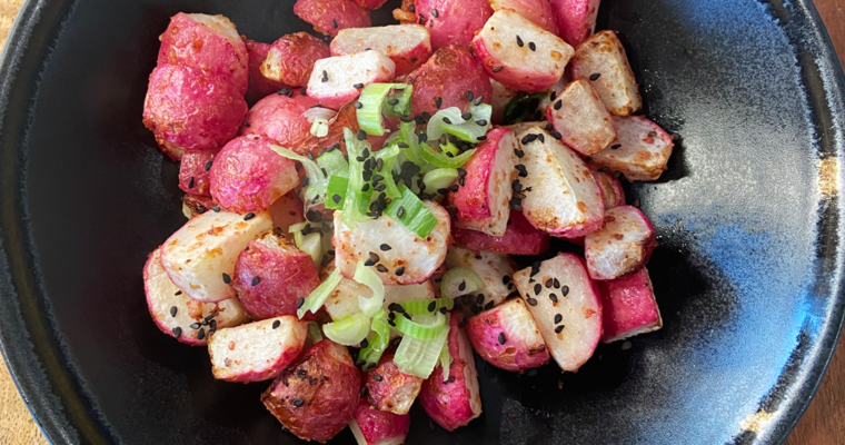 How to cook garlic miso radishes in the air fryer