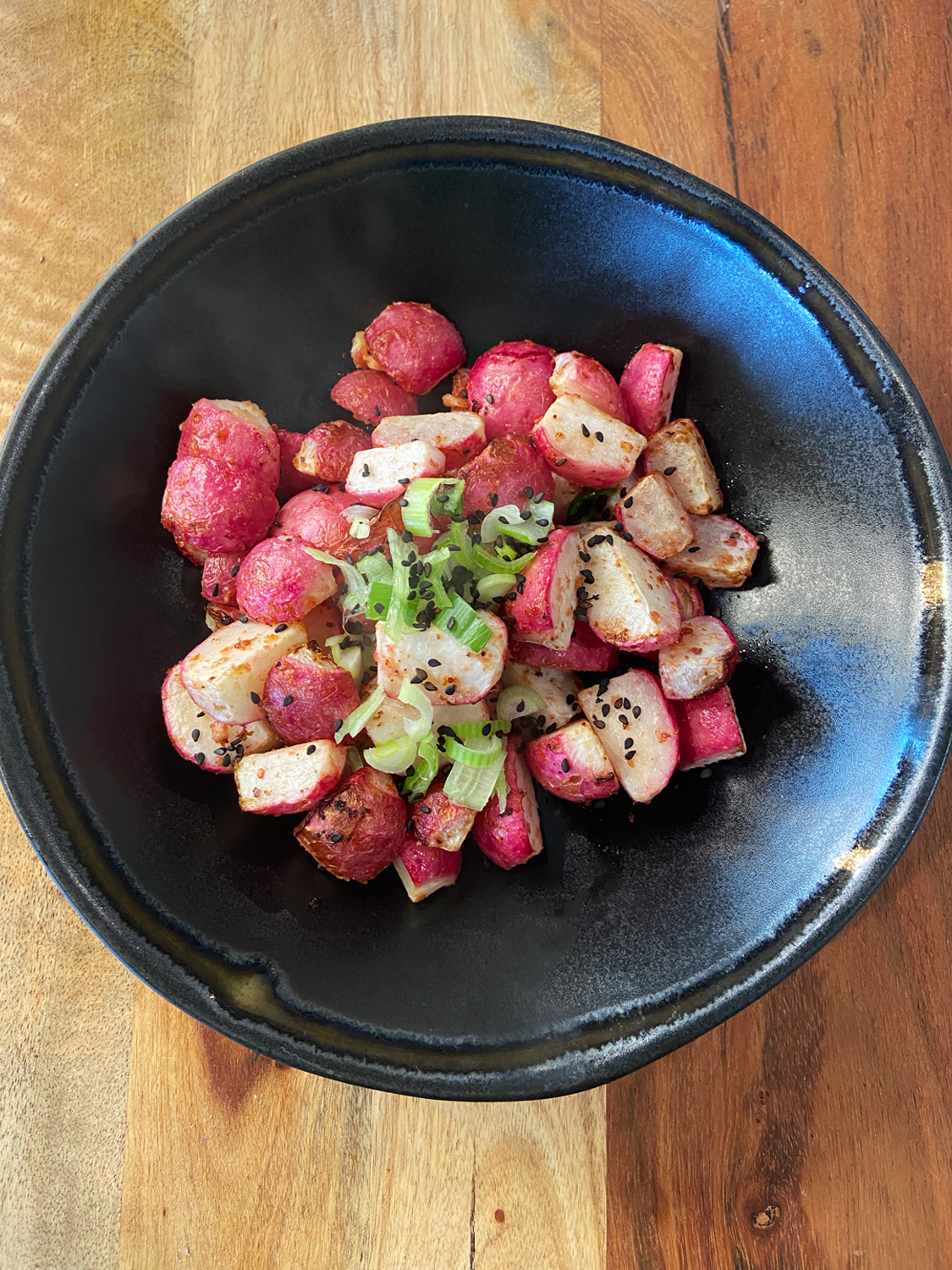 How to cook garlic miso radishes in the air fryer