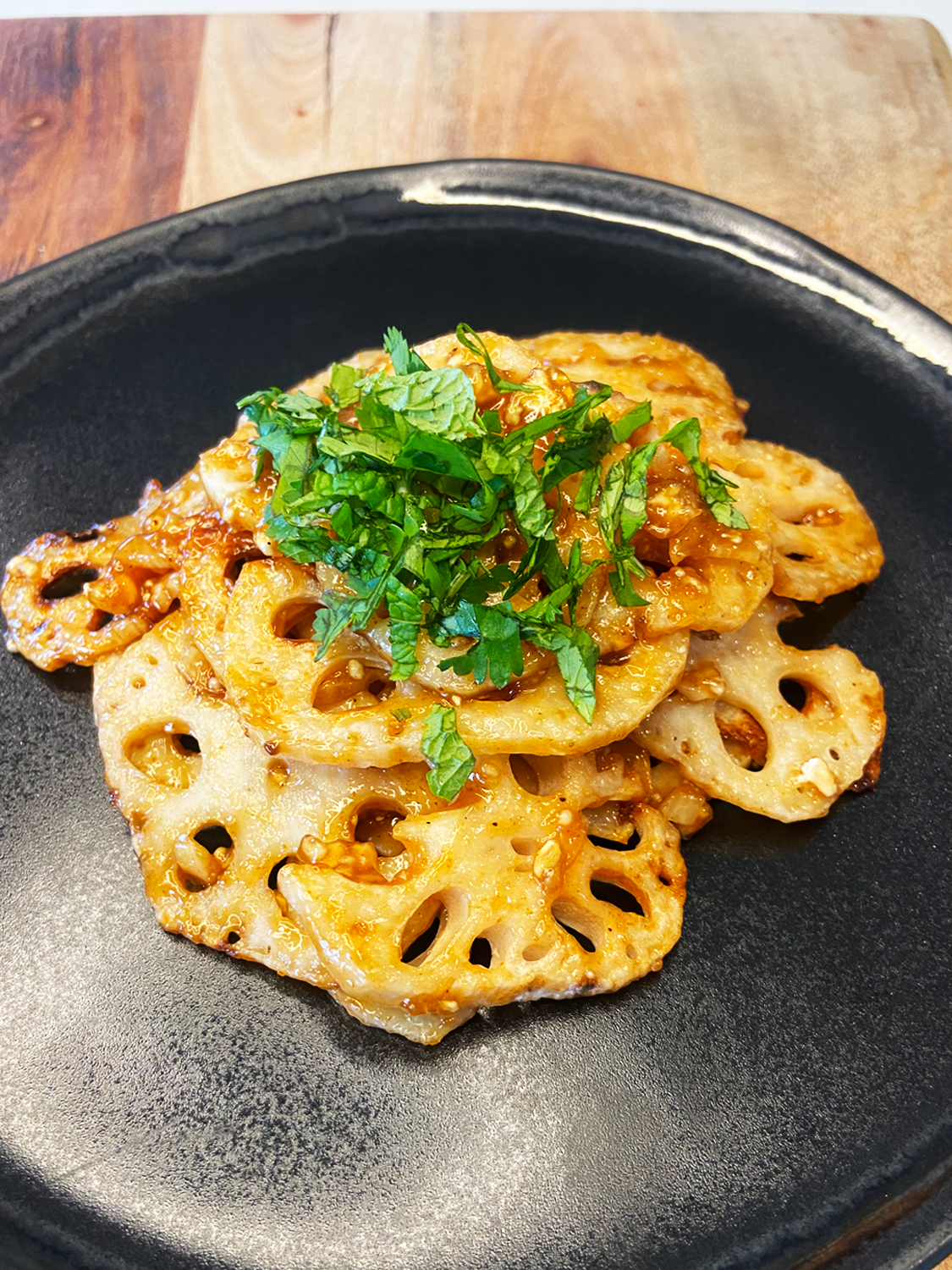 Indian lotus root recipe : with sweet and spicy sauce