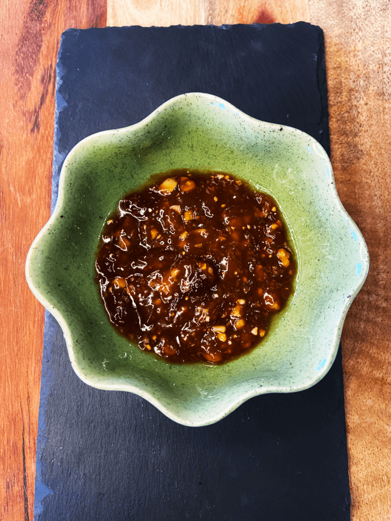 garlic ginger sauce for Air Fried Lotus Root with garlic ginger sauce