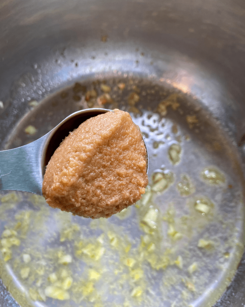 miso paste in a spoon  for can miso paste be frozen post