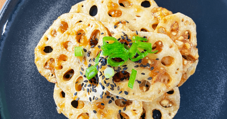 Air Fried Lotus Root : with garlic ginger sauce